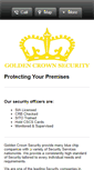 Mobile Screenshot of goldencrownsecurity.com